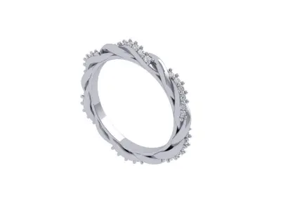 Infinity Wedding Band 3D print model