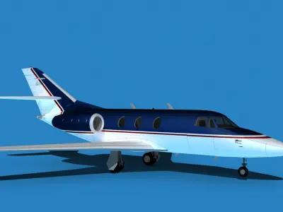Dassault Falcon 10 V13 3D model