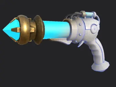 Jinx Guns weapon PBR Low-poly 3D model