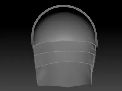 High-poly model knight pauldron 3D model