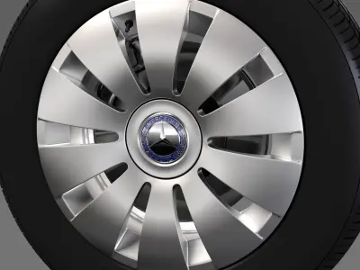 Mercedes Benz Citan Van wheel 2017 3D model