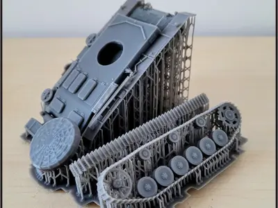 Munitionspanzer III - miniatures tabletop scenery 3D print model
