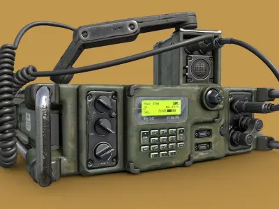 Military Radio Free 3D model