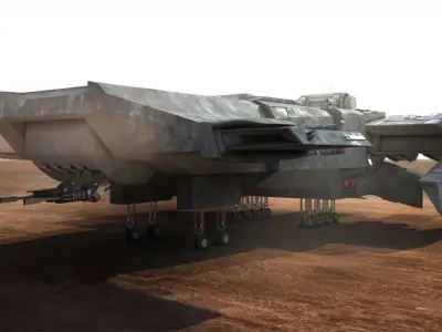 Spaceship aircraft 3D model