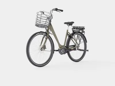 Bicycle Low-poly 3D model 3
