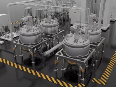 petrochemical plant-chemical plant 3D model