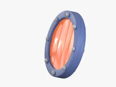 Shield 3D Illustration 3D model buy