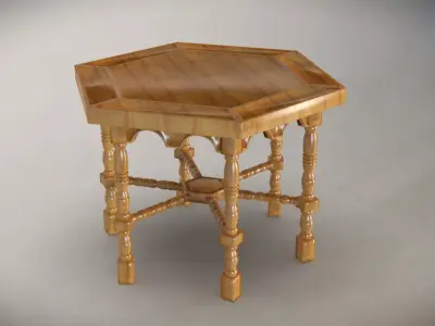 Fancy poker table 3D model