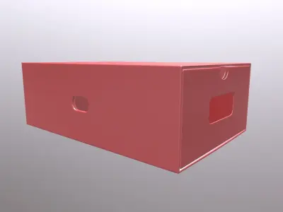 Packaging Red Box 3D model