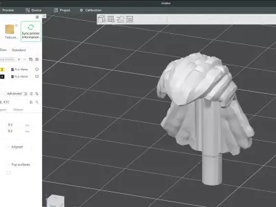 Custom3Dprint Minifigure Accessory - Minifigure Hair S2 - 137 3D print model