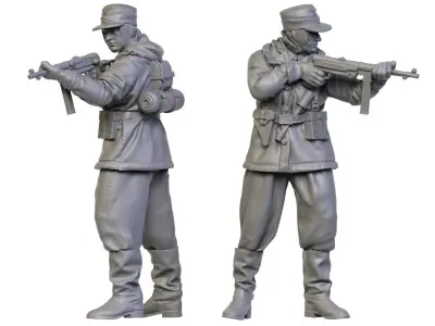 German winter soldiers ww2 3D print model
