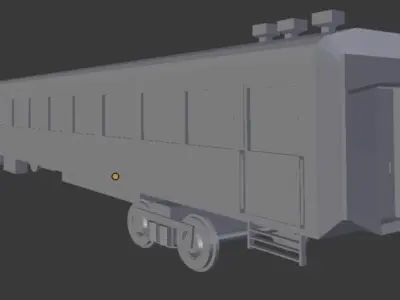  railway carriage 3D model