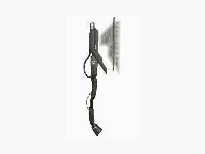 SciFi War Axe A07 Black White - Sci Fi Weapon Design Low-poly 3D model