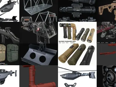 Special  Military Collection  25 Models 3D Model Pack