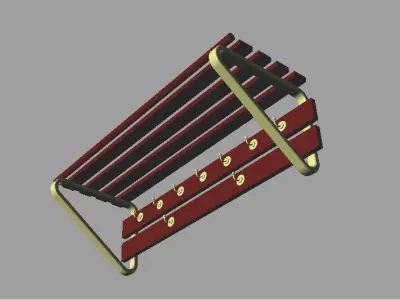 Model Clothes tree shoe 3D model