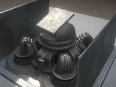 Animated Tower Low-poly 3D model