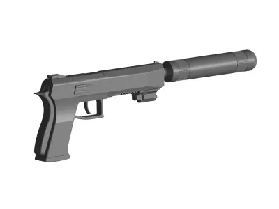 pistol laserpointer 3D model