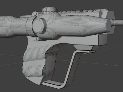 EC-17 Hold-Out Blaster Pistol 3D model