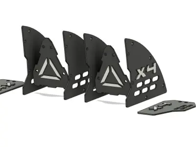 Cyberpunk Techwear Cosplay Cat Ears 3D STL File 3D print model