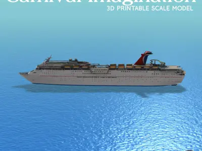 CARNIVAL IMAGINATION cruise ship 3d printable model 3D print model