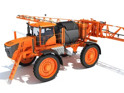 Self Propelled Crop Sprayer 3D model