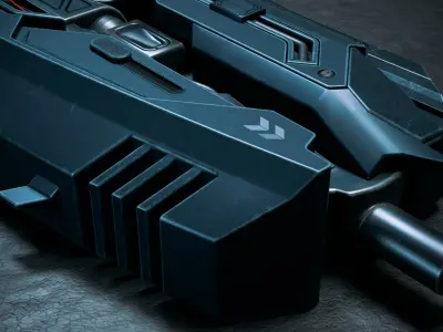 Sci-Fi Assault Rifle 3D model purchase
