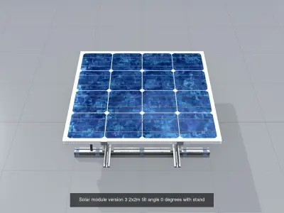 Solar module version 3 2x2m and 2x4m all-in-one package