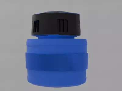 PAKISTANI INK BOTTLE  3D MODEL Free low-poly 3D model