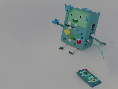 BMO from adventure time show Free 3D model