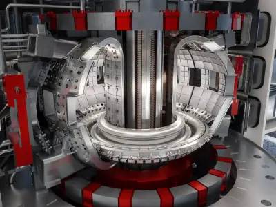 ITER thermonuclear reactor 3D model