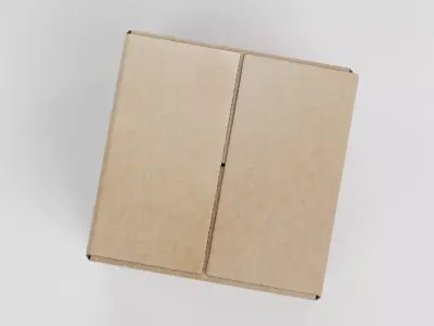 Cardboard Box V2 - Parcel Package with Symbols - Rigged 3D model