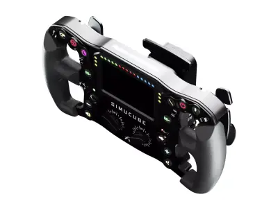 Ascher Racing x Simucube Ultimate Steering Wheel 3D model