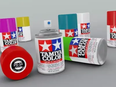 Cans Color  Spraydosen  3D model