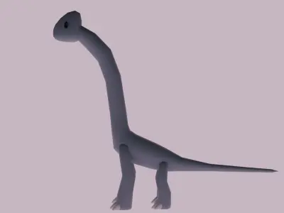 Brachiosaurus cute 3D model 3D model