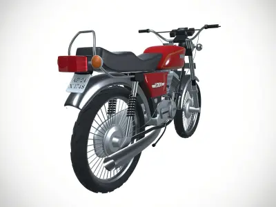 Yamaha RX 100 Motorcycle 3D model