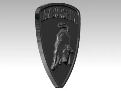 Italy Bull Car Logo 3D print model