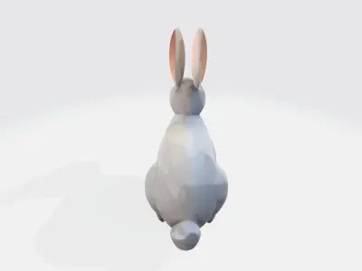 Lowpoly rabbit Low-poly 3D model
