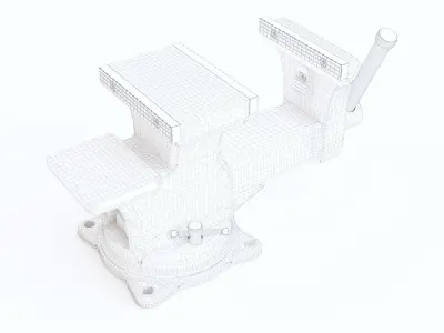 Bench vise 125mm 02 3D model