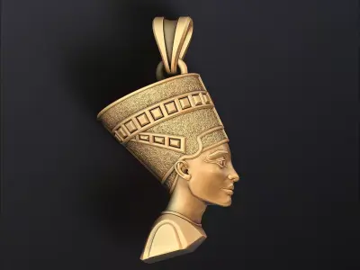 Nefertiti Pendant 3D print model