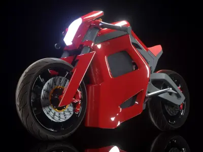 MOTORCYCLE 3D model 7
