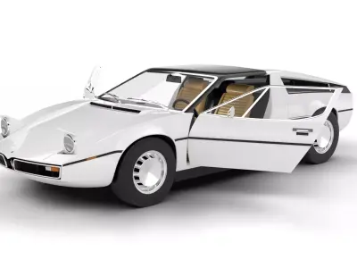 Maserati Bora 1972 HQ 3d model 3D model