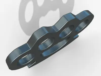 Brass knuckles Free low-poly 3D model