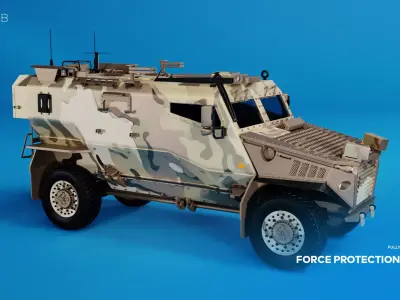 British Force Protection Ocelot 3D model