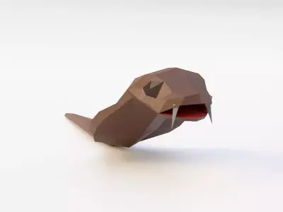 Baby snake 3d model Free low-poly 3D model