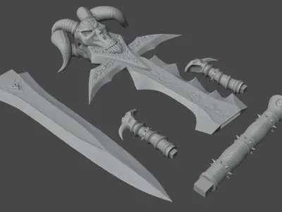 Lich King - Frostmourne 3D print model