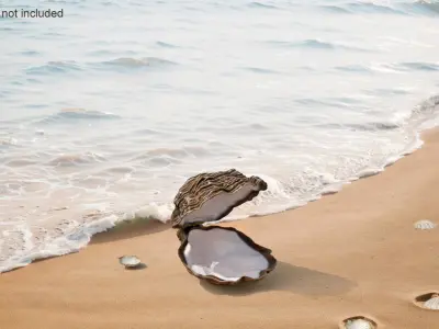  Open Oyster Shell White 