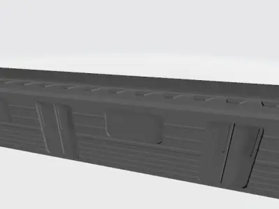 O Scale Moscow Style Subway Metro Wagon 3D print model