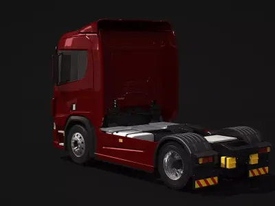 Generic European Semi Truck 4x2 3D model