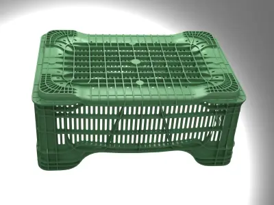 Plastic crate 3D model get