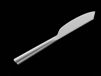 Dinner Knife Low-poly 3D model